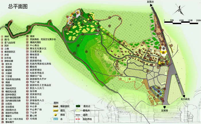 景洪市曼飞龙白塔景区修建性详细规划